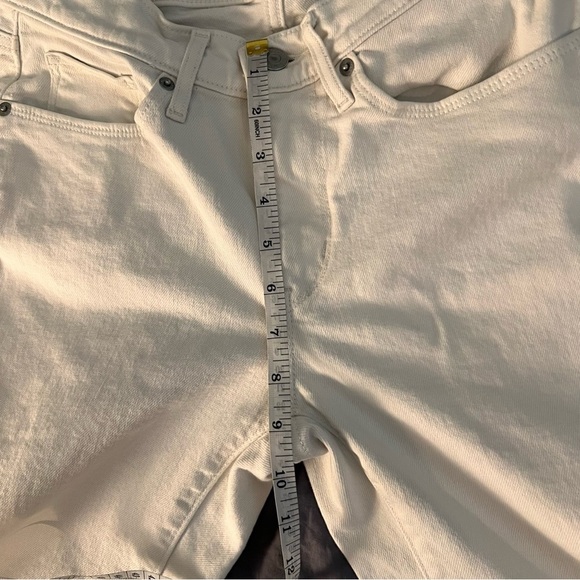 Levi's White Classic Straight Leg Jeans Women's Size 27 Denim Pants - Picture 8 of 9